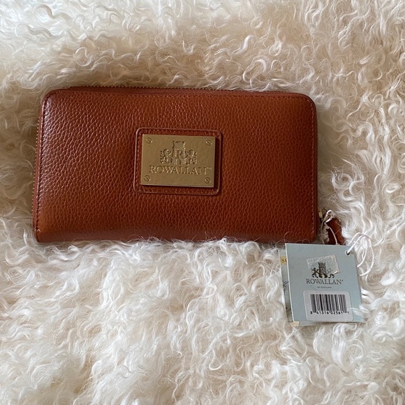 - NEW- Rowallan of Scotland Turn-Lock Wallet - Camel - Picture 3 of 12